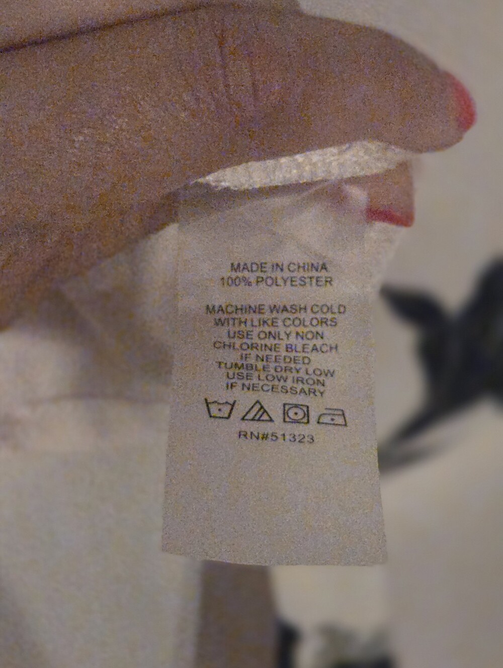 Vince Camuto Pale Pink Blouse with Black Floral Print - Picture 7 of 7